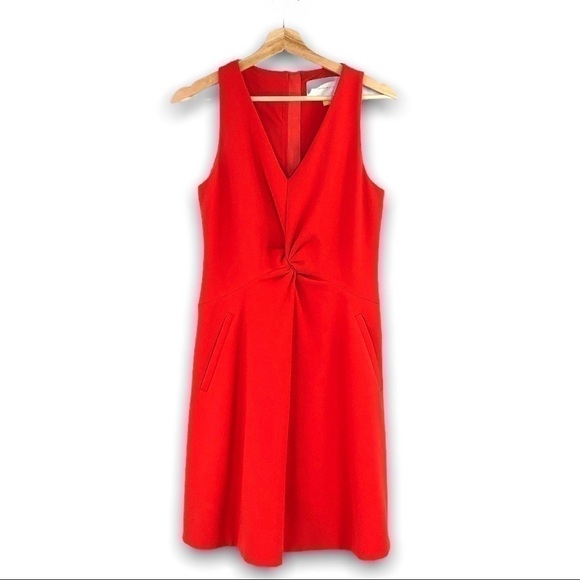 Anthropologie Dresses & Skirts - Anthro. Leifsdottir- Twist Front Red Dress - 4
